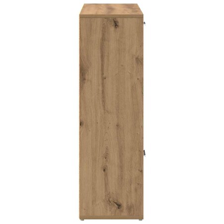 vidaXL Regał, dąb artisan, 90x28x90 cm, materiał drewnopochodny