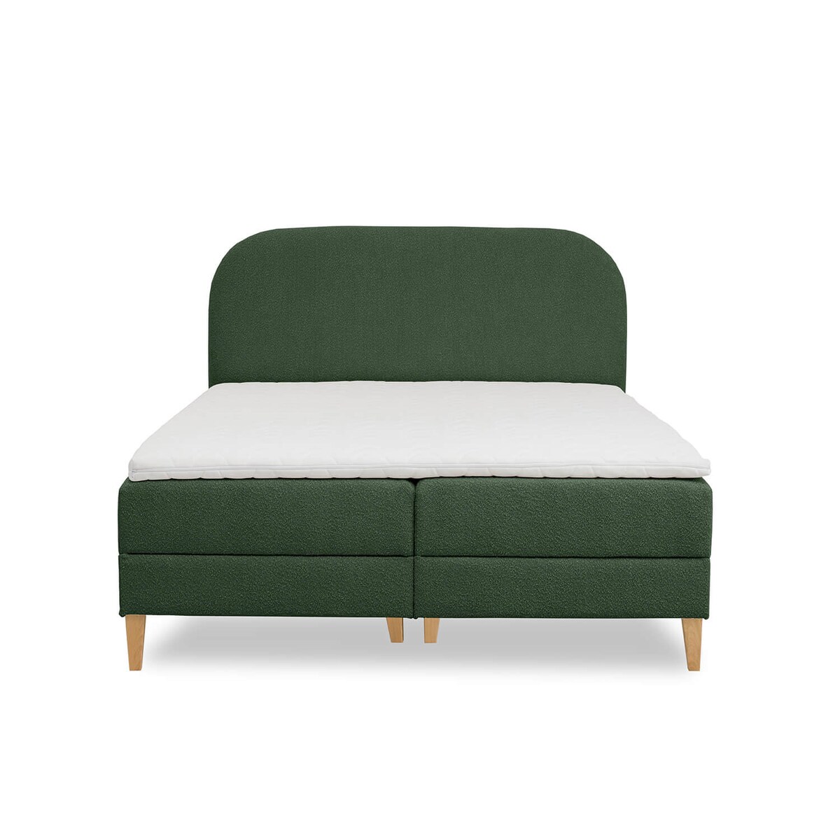 Łóżko kontynentalne CATRINE 120x200 z pojemnikiem, Butelkowa Zieleń, tkanina Baloo 2089