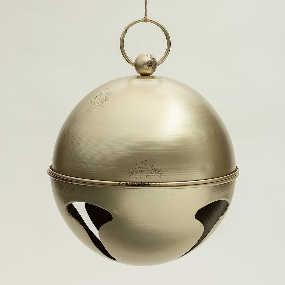 Dekoracja wisząca Golden Bell I 24x27 cm boże narodzenie, święta, świąteczne, antyczne złoto-złoty, 24x24x27 cm