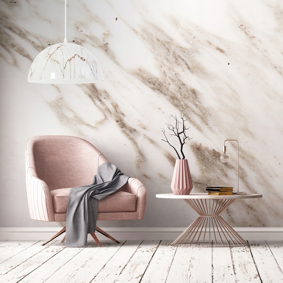 Lampa Sufitowa Wisząca Glamour Marmur Marble