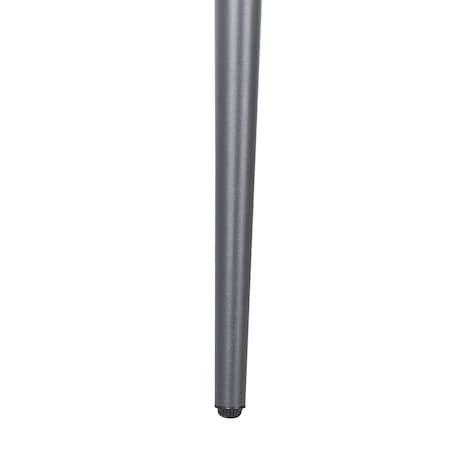 Stół ogrodowy LIPARI 140 cm 80 cm Szkło Szary