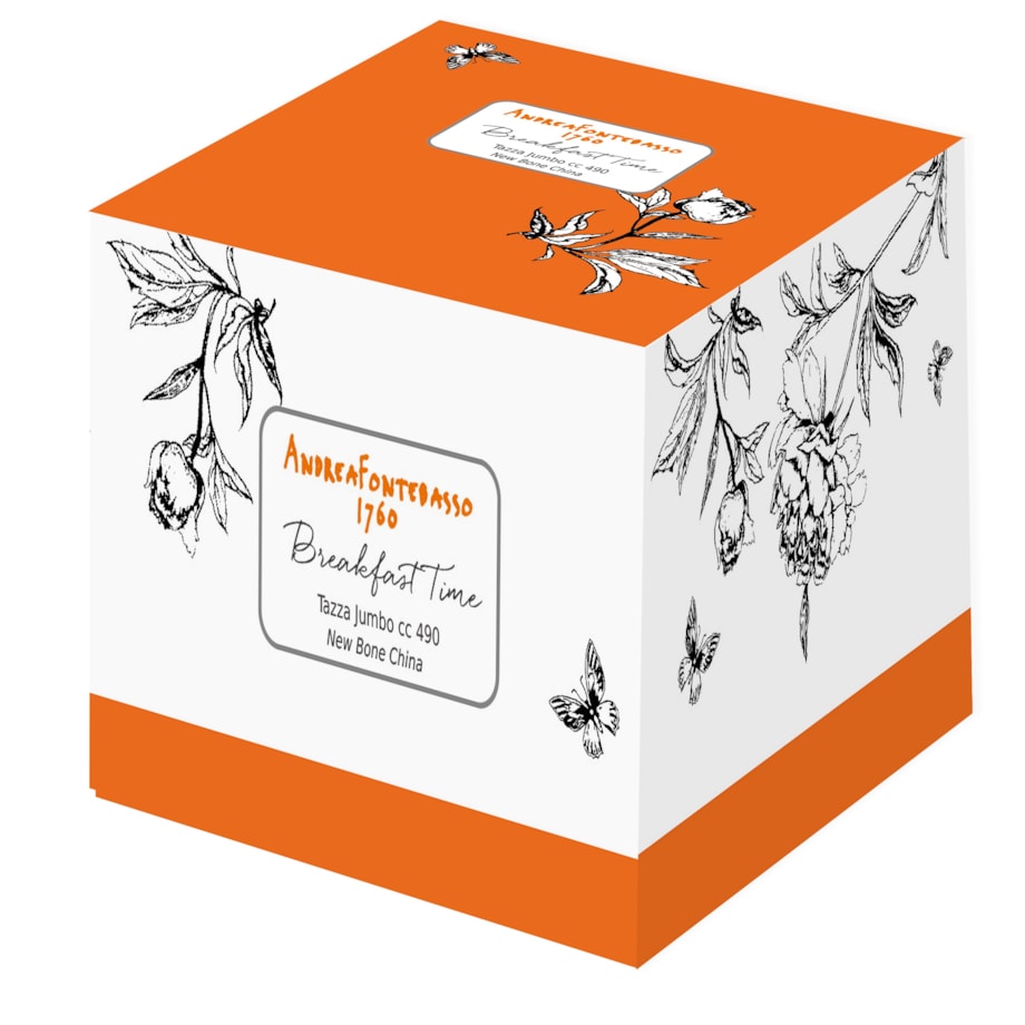 BREAKFAST TIME KUBEK ŚNIADANIOWY POMARAŃCZOWY 490 CC