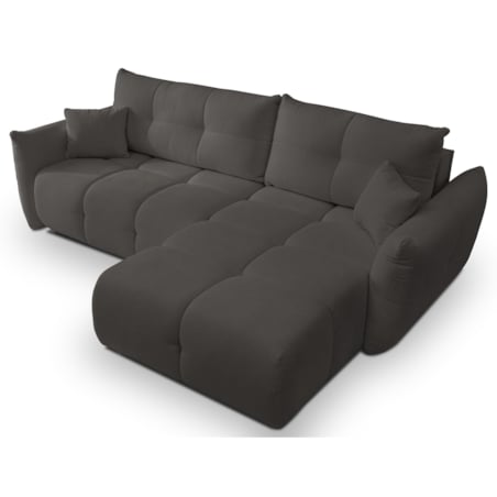 Narożnik z funkcją spania do salonu BOSE, prawostronny, grafitowy