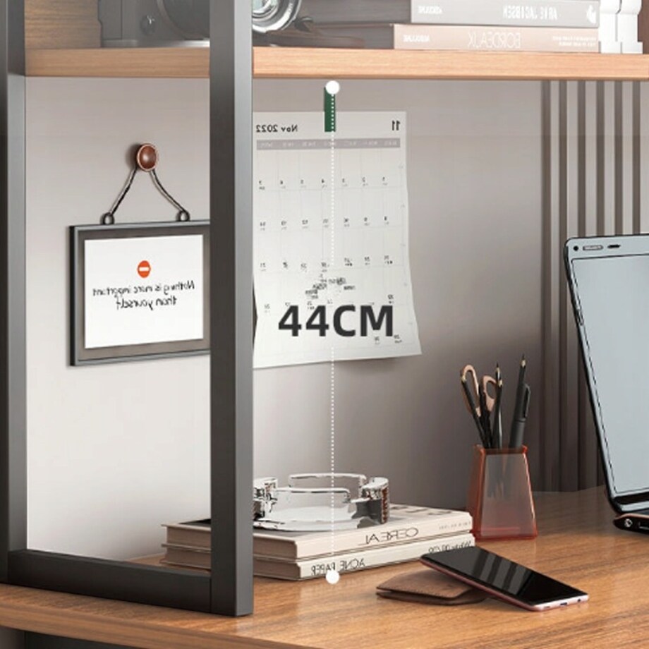 Biurko komputerowe ciemny buk pod laptop loft gamingowe nowoczesne 120 cm