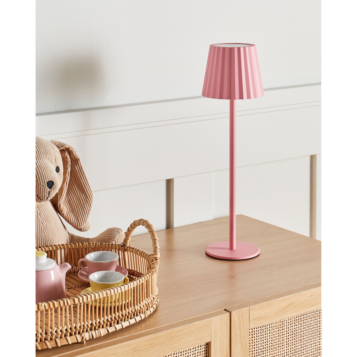 Lampa stołowa POMBEIRO Metal Pastelowy róż