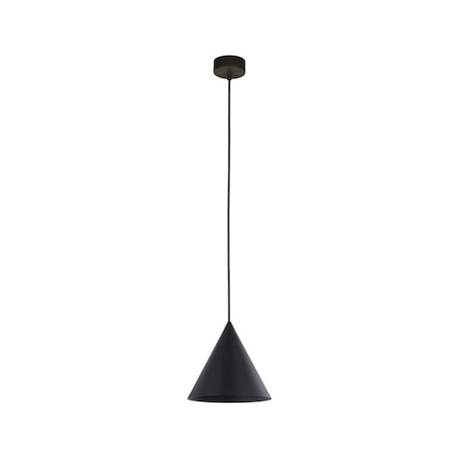 Lampa wisząca TK Lighting CONO BLACK 10058 czarna E27 19 cm regulowana wysokość do 140 cm metalowy klosz