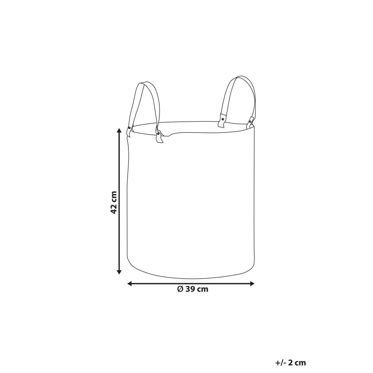 Kosz bawełniany biało-czarny ICHKA