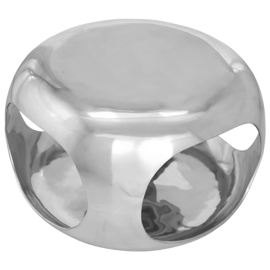 vidaXL Stolik do kawy z aluminium, 50x50x30 cm, srebrny