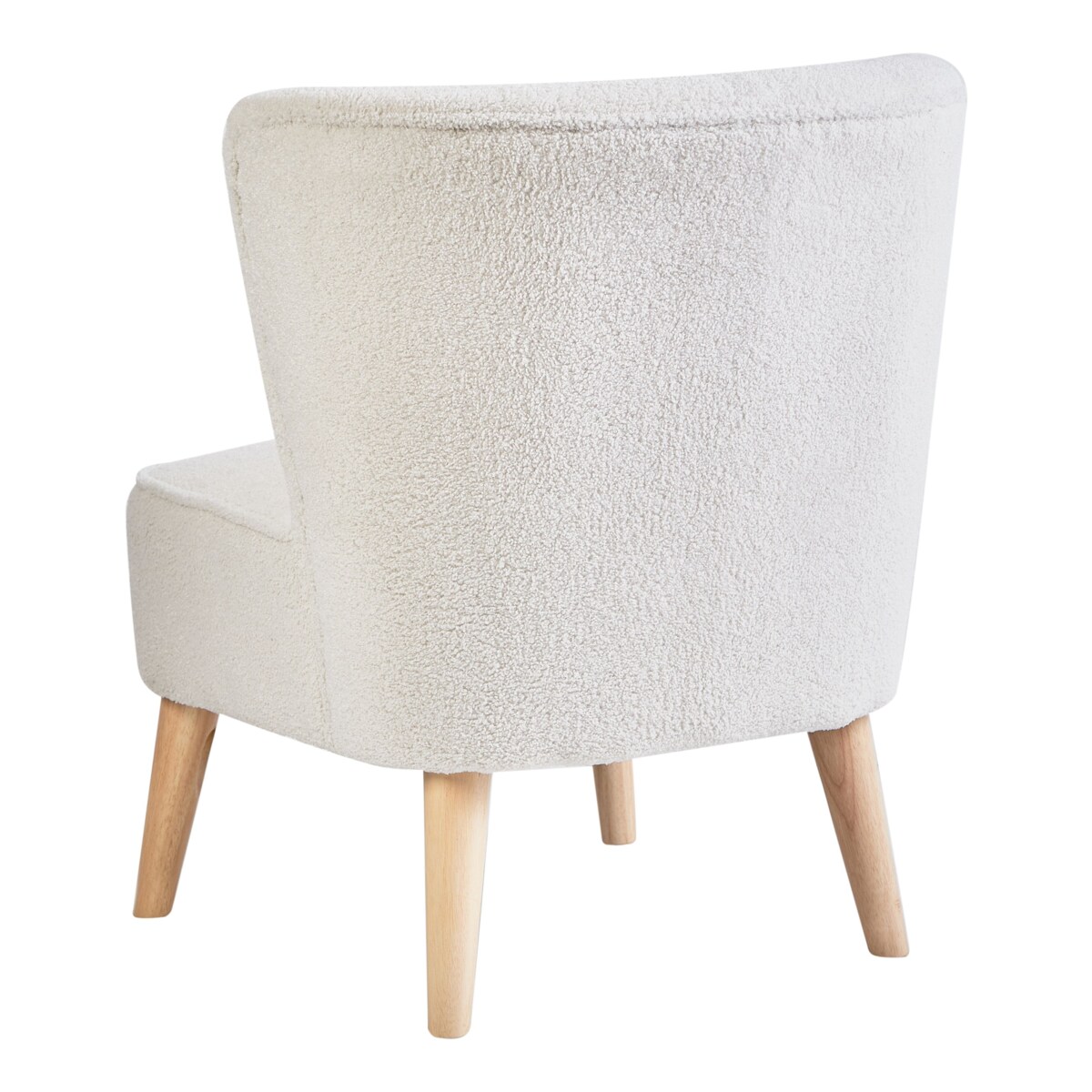 Fotel ALVEN Boucle Złamana biel