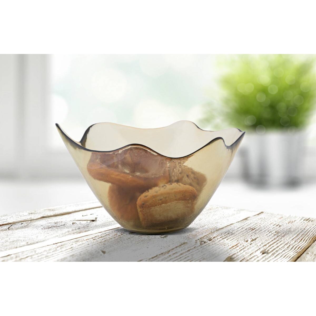 Ozdobna misa ze szkła z recyklingu, Ø 30 cm