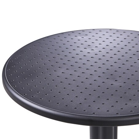 Stolik ogrodowy barowy LEGRENA 60 cm 60 cm Czarny