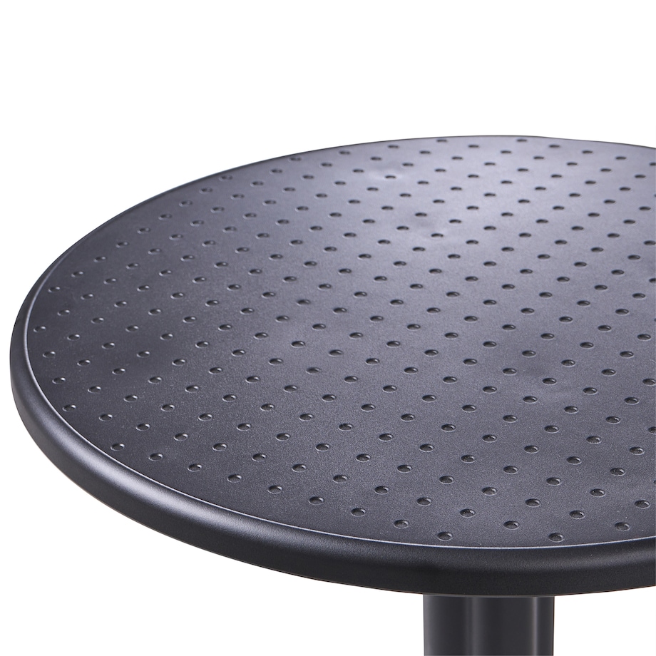 Stolik ogrodowy barowy LEGRENA 60 cm 60 cm Czarny
