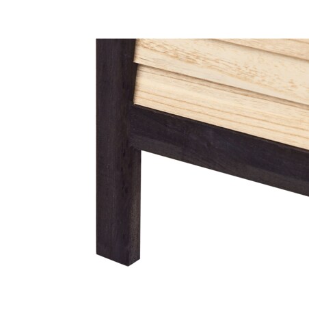 4-panelowy składany parawan pokojowy drewniany 170 x 164 cm jasne drewno BRENNERBAD