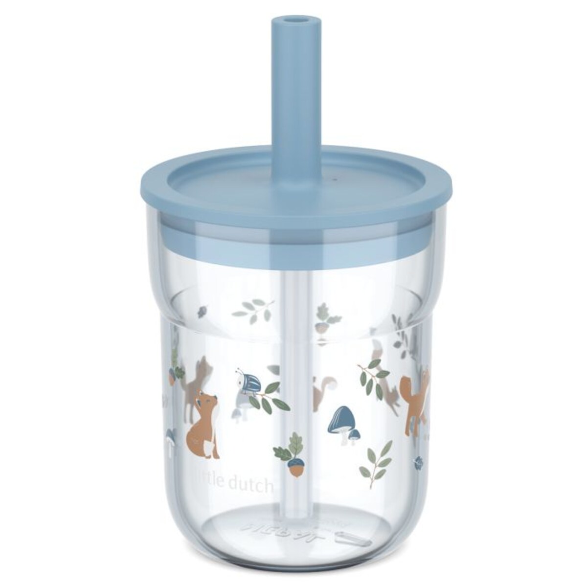 Szklanka dziecięca ze słomką Mio 250ml Forest Friends 108023065408