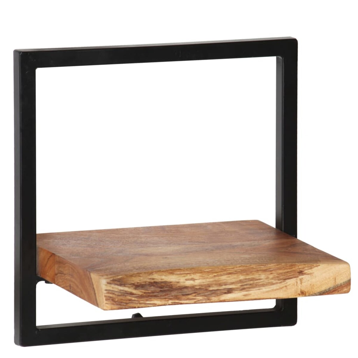 vidaXL Zestaw półek ściennych, 5 szt., lite drewno akacjowe i stal