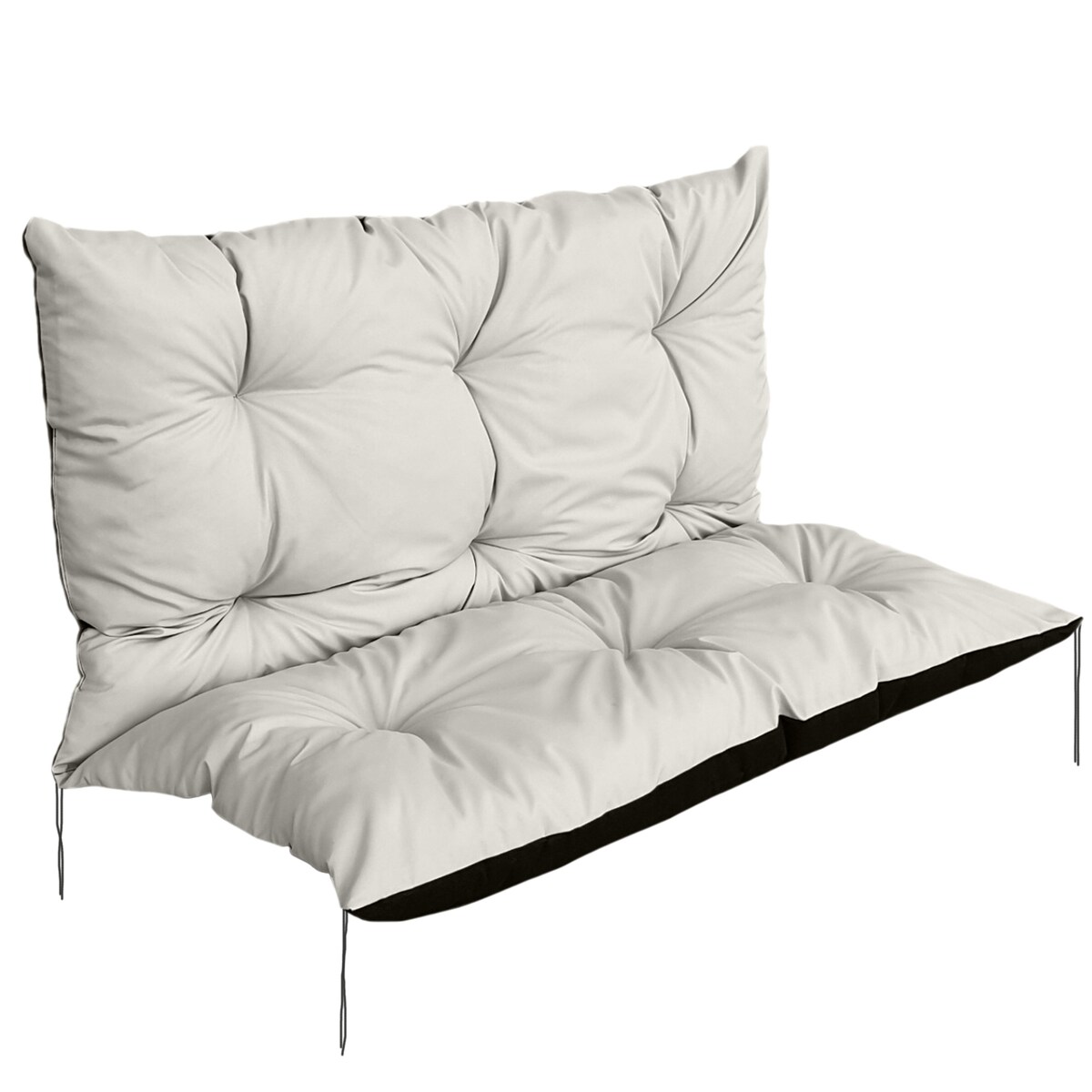 Poduszka Ogrodowa Na Huśtawkę Ławkę 100X60X50 Cm Na Meble Palety Wodoodporna Beżowa