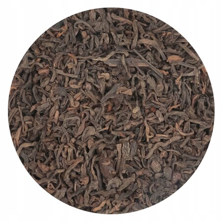 Herbata czerwona pu-erh WIŚNIE W RUMIE o smaku wiśniowo-rumowym PREMIUM - herbata liściasta sypana mieszanka napar susz - gotowa na prezent upominek