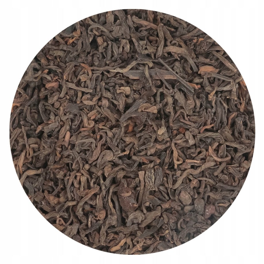 Herbata czerwona pu-erh WIŚNIE W RUMIE o smaku wiśniowo-rumowym PREMIUM - herbata liściasta sypana mieszanka napar susz - gotowa na prezent upominek