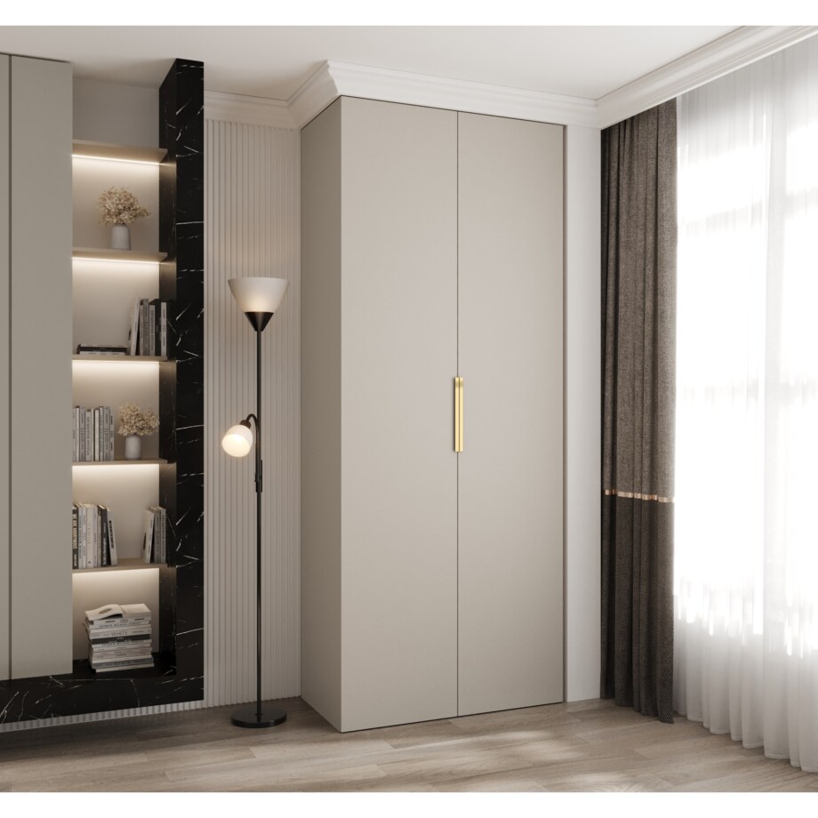 Szafa dwudrzwiowa Como 4 100 gł.40 kaszmir+złoty