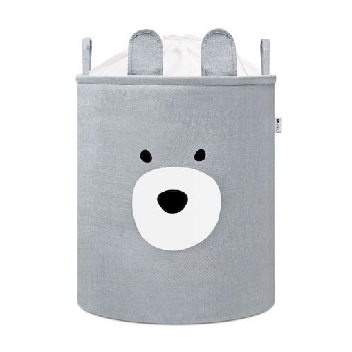 kosz na zabawki sipo, wersja premium, zamykany na ściągacz, miś, xxl