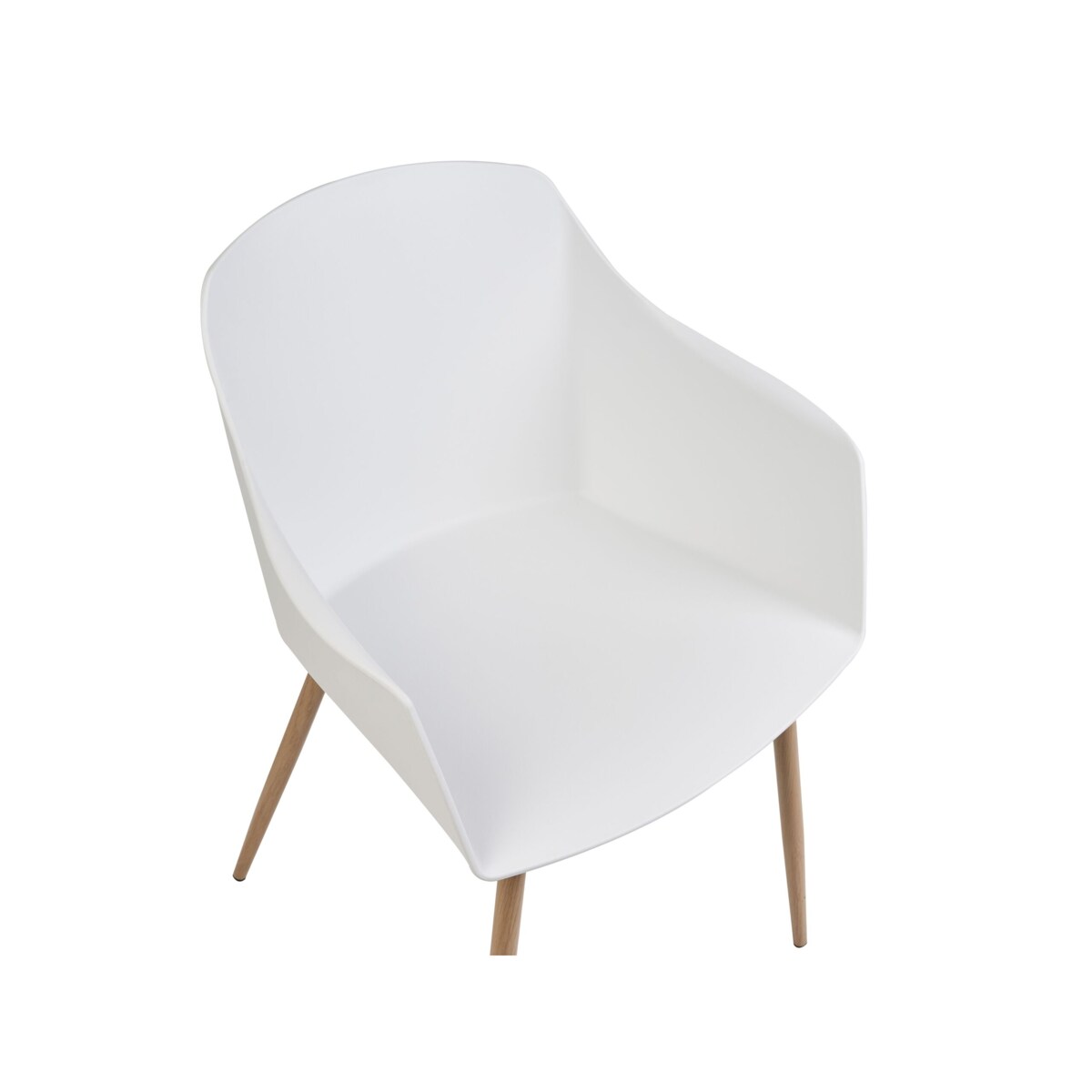 Zestaw 2 krzeseł do jadalni białe FONDA II