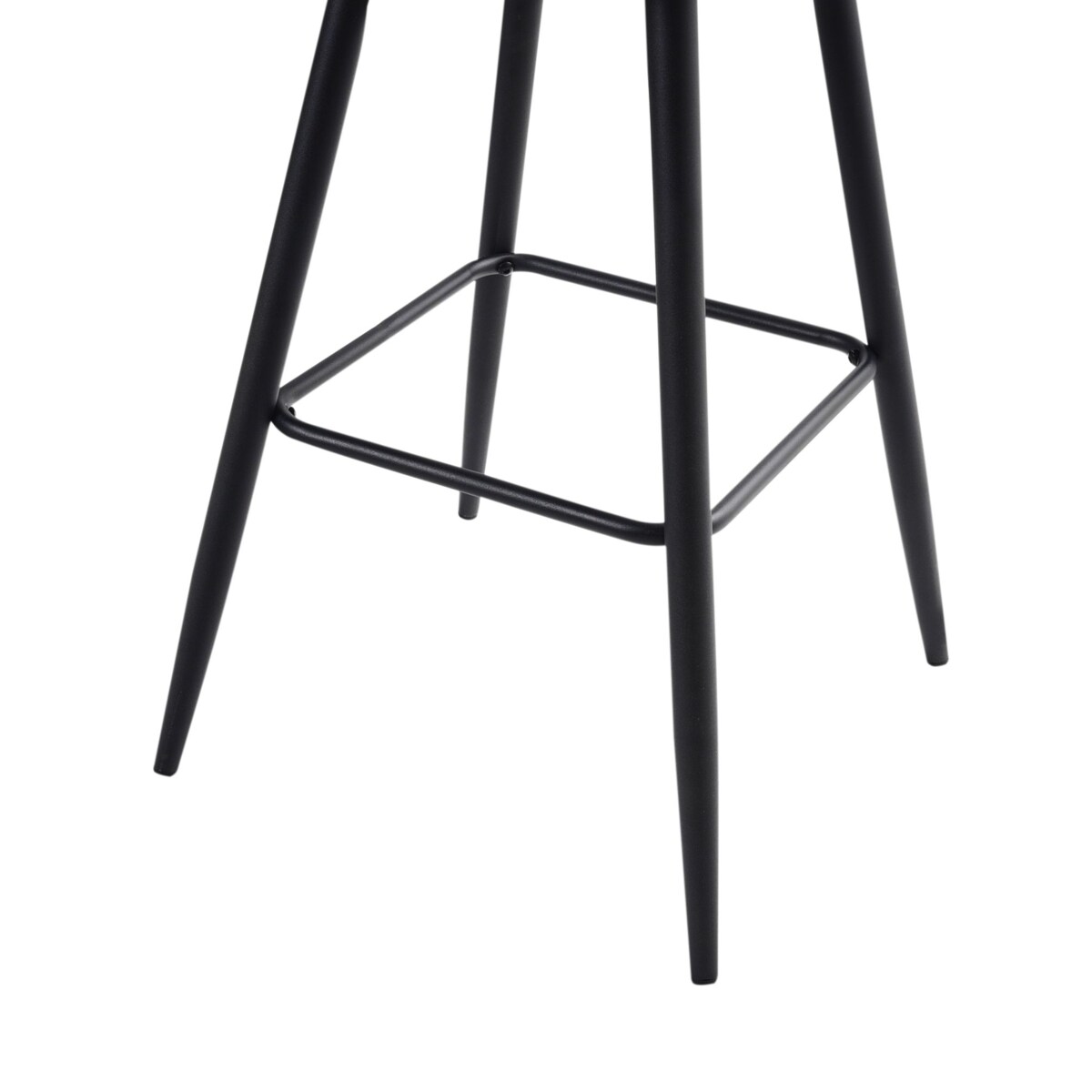 Zestaw 2 krzeseł barowych CASMALIA Boucle Beżowoszary