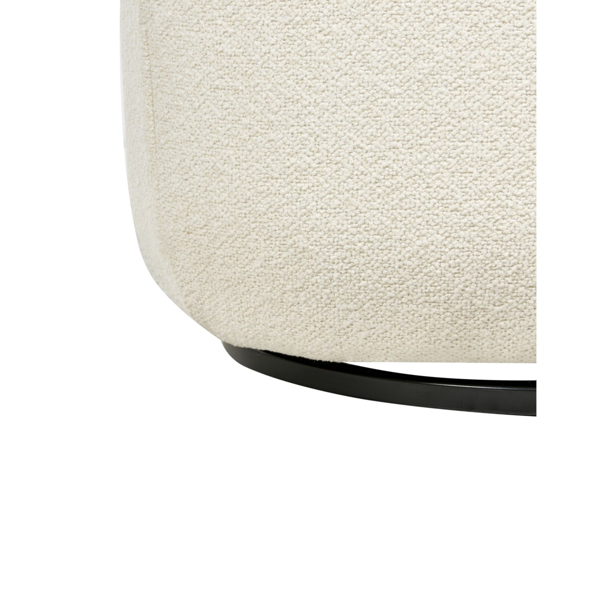 Fotel obrotowy MOLLEBY Boucle Złamana biel