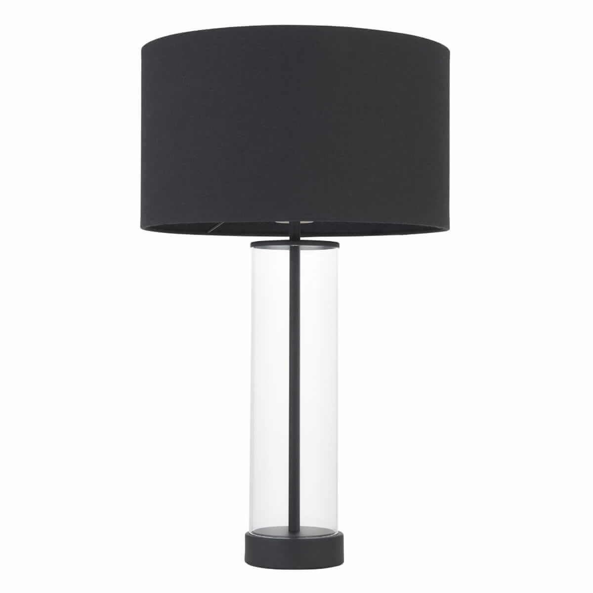 Lampa stołowa Lessina 100440 Endon na komodę transparentna czarna