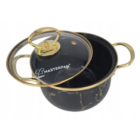 Zestaw Garnków Emaliowanych Retro 8 El. Komplet Do Indukcji I Gazu