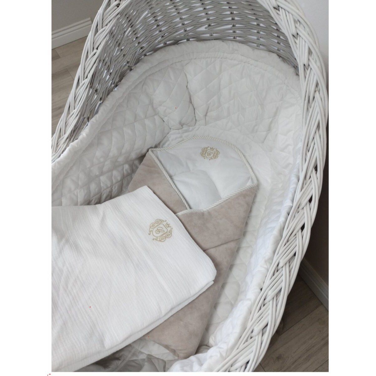 Becik welurowy Golden Sand