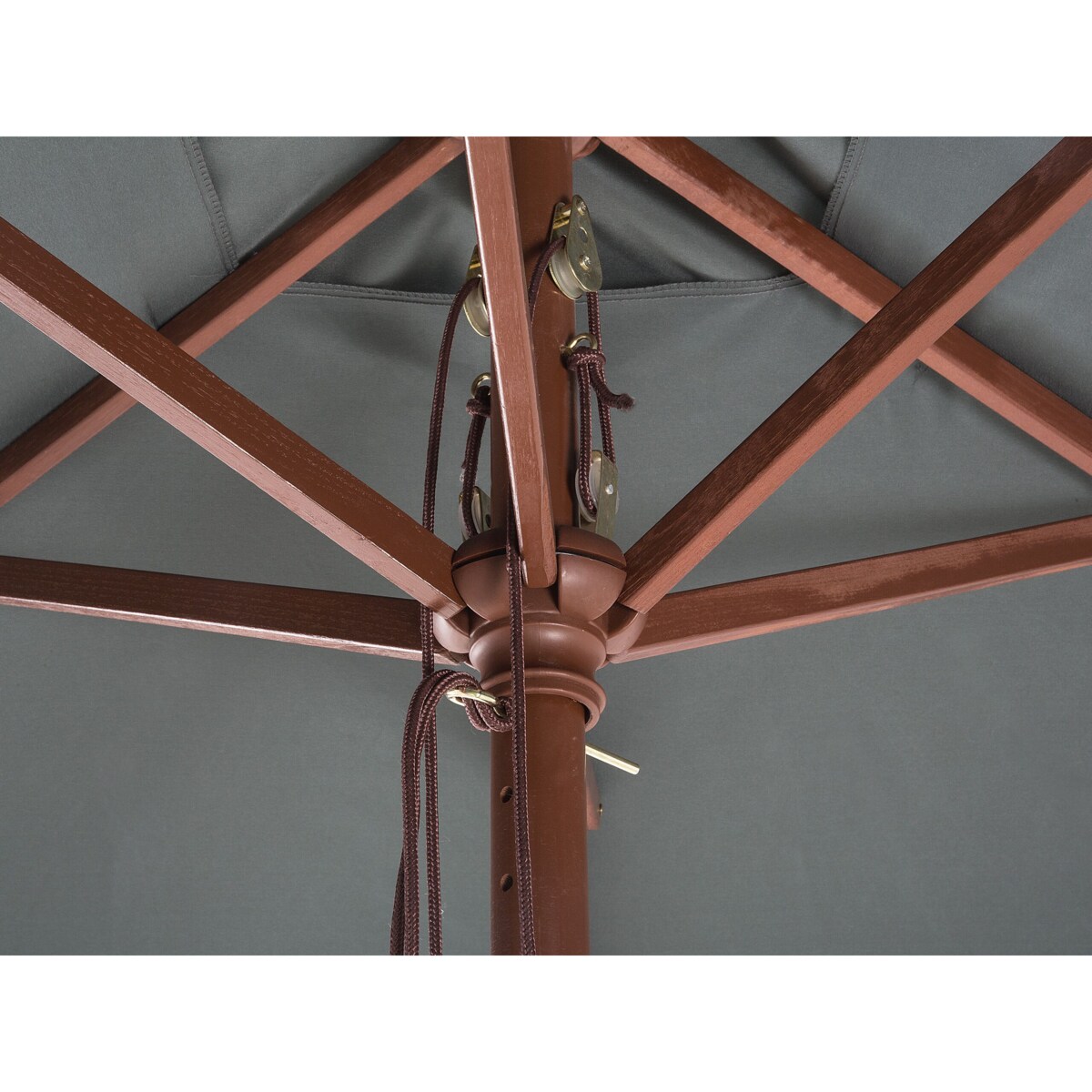 Parasol ogrodowy 144 x 195 cm szary FLAMENCO