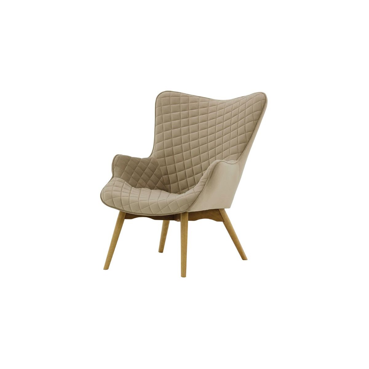 Fotel uszak z przeszyciami Ducon Velvet-Velluto 3