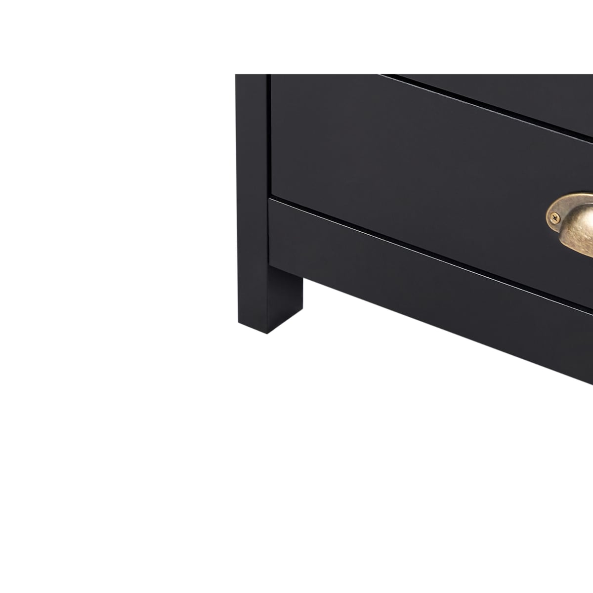 Szafka z półką na wino ze szklaną gablotą czarna CERES