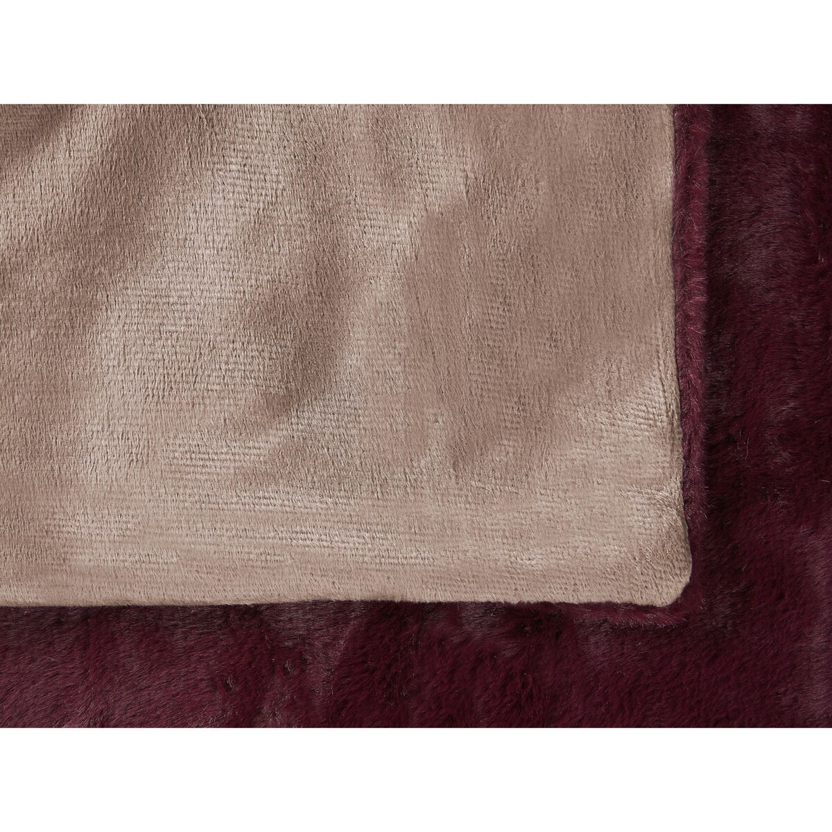 Koc 180 x 220 cm bordowy TANTAN