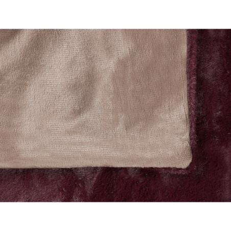 Koc 180 x 220 cm bordowy TANTAN