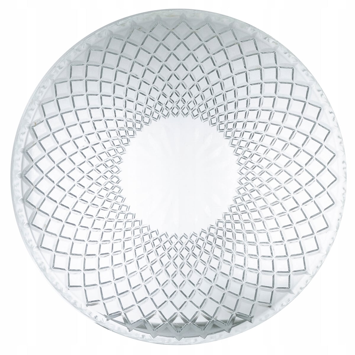 PATERA SZKLANA retro przezroczysta śr. 32cm