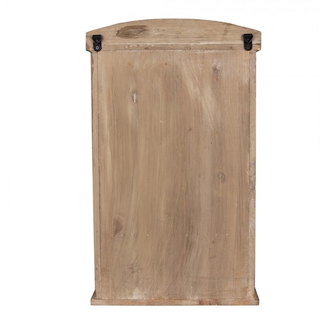 Witrynka wisząca drewniana brązowa 32x15x54 cm