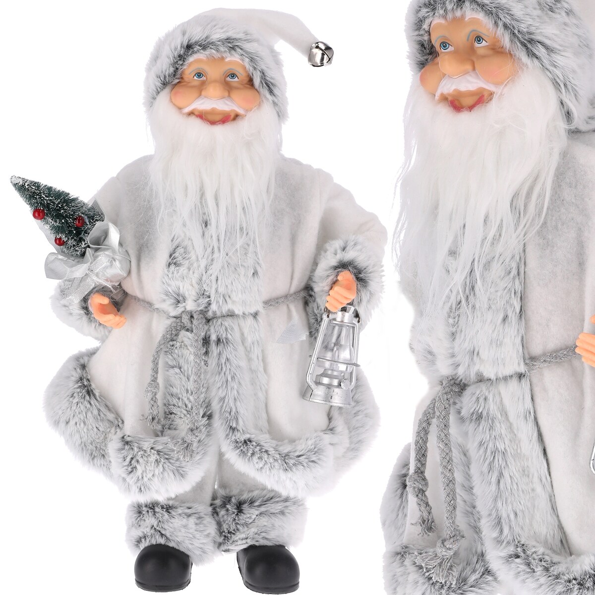 ŚWIĘTY MIKOŁAJ świąteczny figurka DUŻY skandynawski DEKORACJA ozdoba JUMI