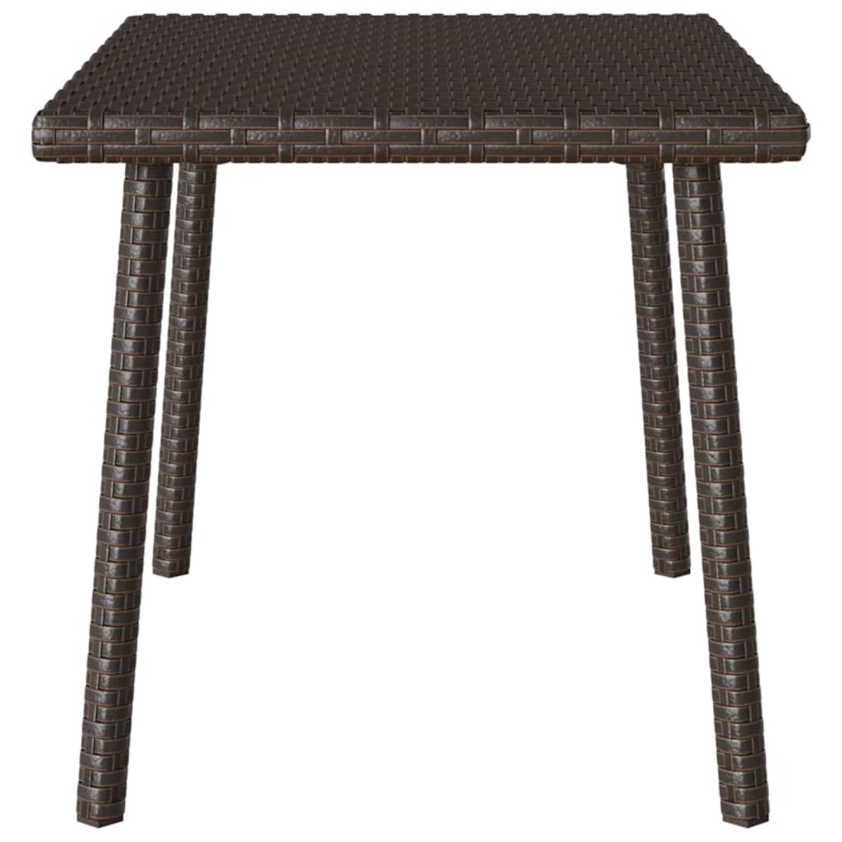 vidaXL Stolik kawowy ogrodowy prostokątny brązowy 60x40x37 cm
