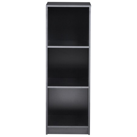 Regał na książki 3 półki ZEHNA 117 cm Czarny