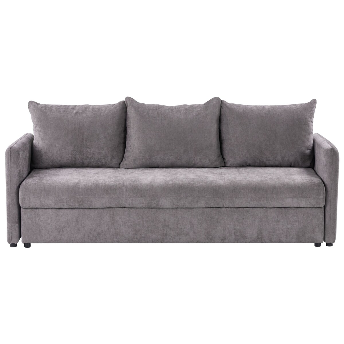 Sofa rozkładana HOLSEN Brązowy Tkanina