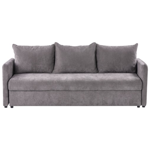 Sofa rozkładana HOLSEN Brązowy Tkanina