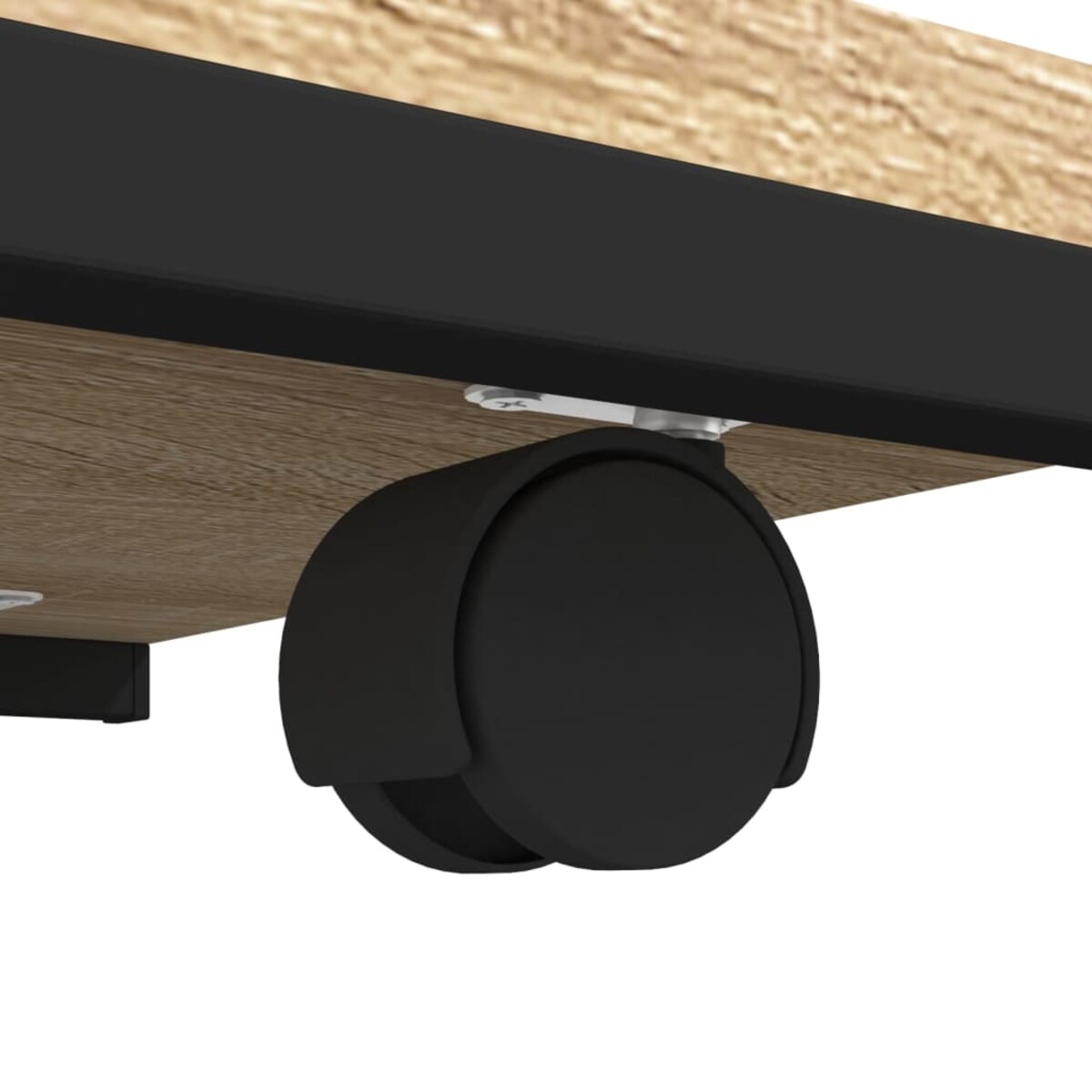 vidaXL Stolik boczny na kółkach, dąb sonoma, 50x35x55,5 cm