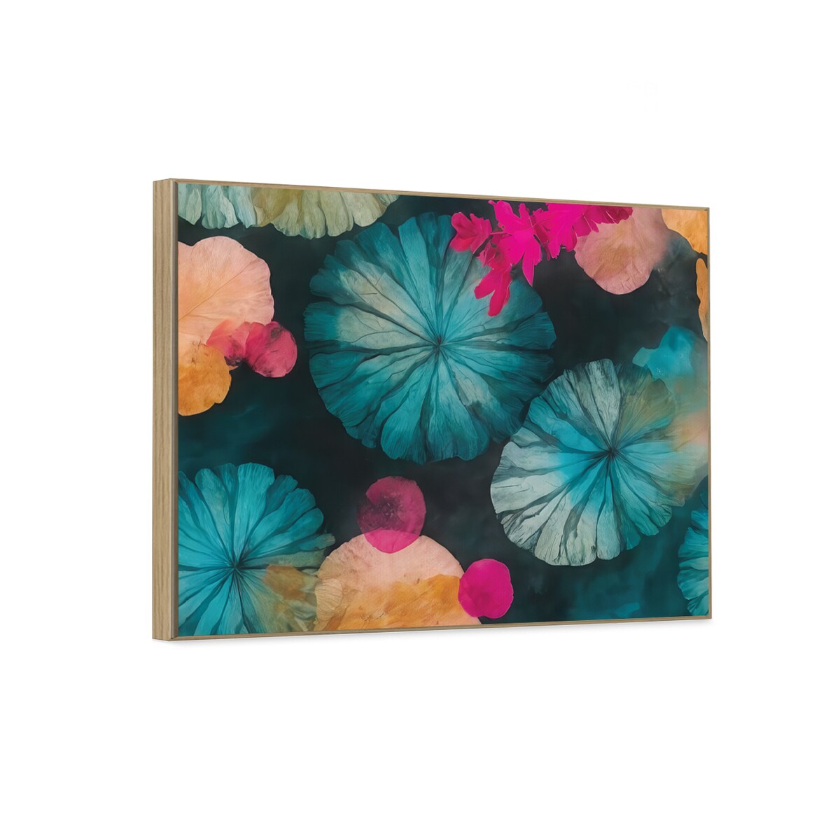 KNOR WALL ART obraz na płótnie w ramie canvas 60x90 Szmaragdowe oczko wodne