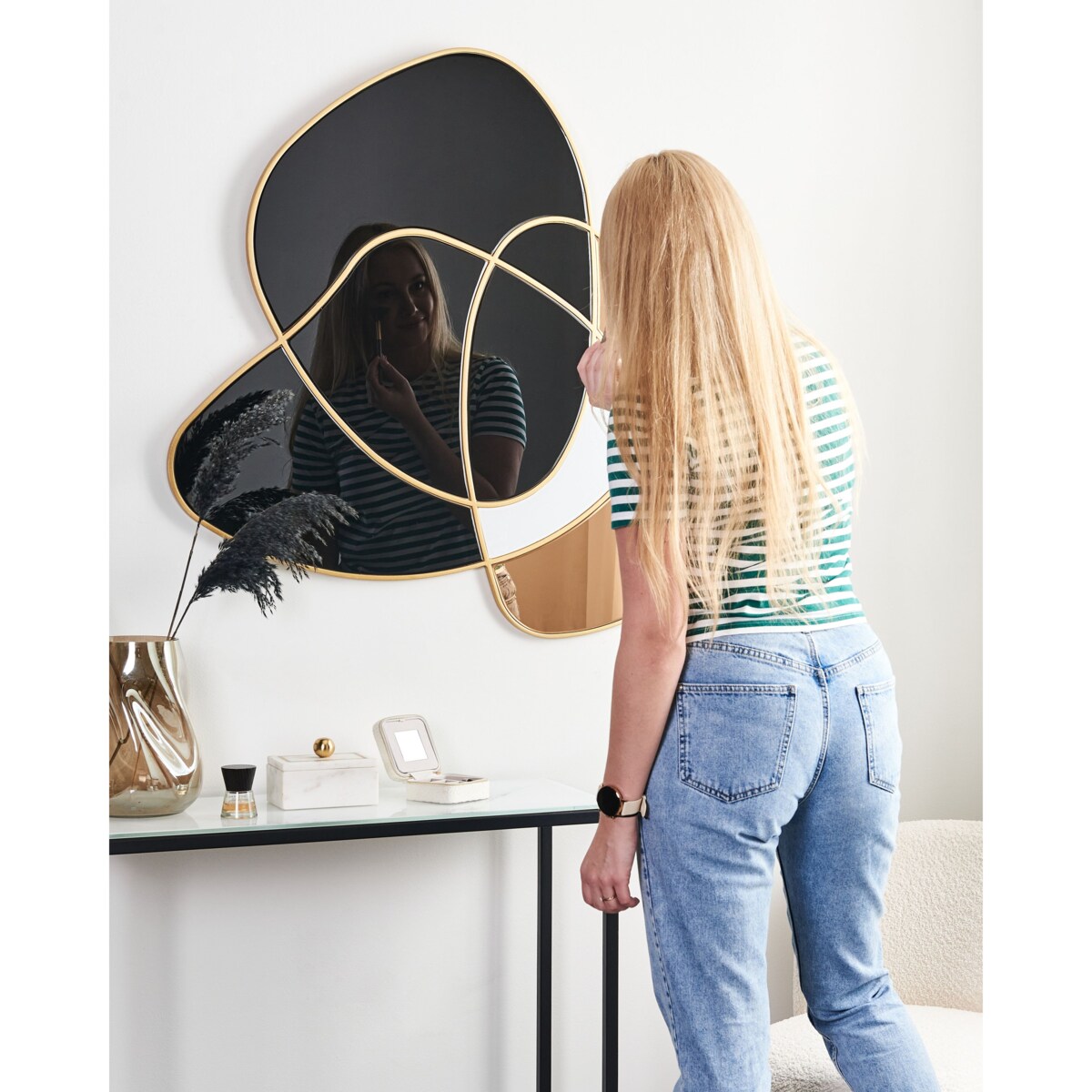 Lustro ścienne TAILLY Czarny