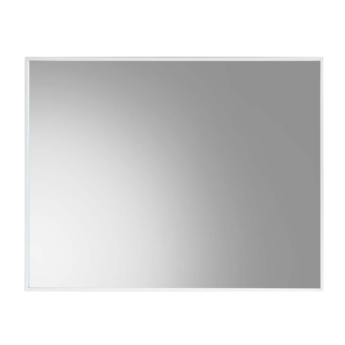 Lustro wiszące SKARP, prostokątne, 60 x 80 cm, kolor biały, szkło