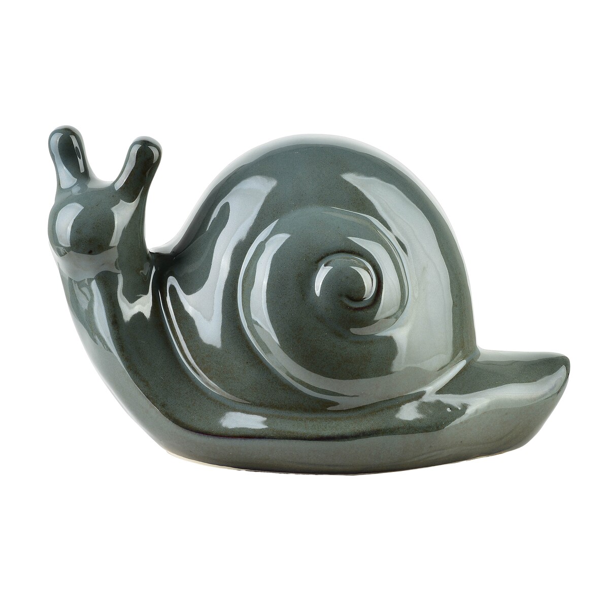 MAVE BLUE Figura ślimak ceramiczny 25x14,5x15cm