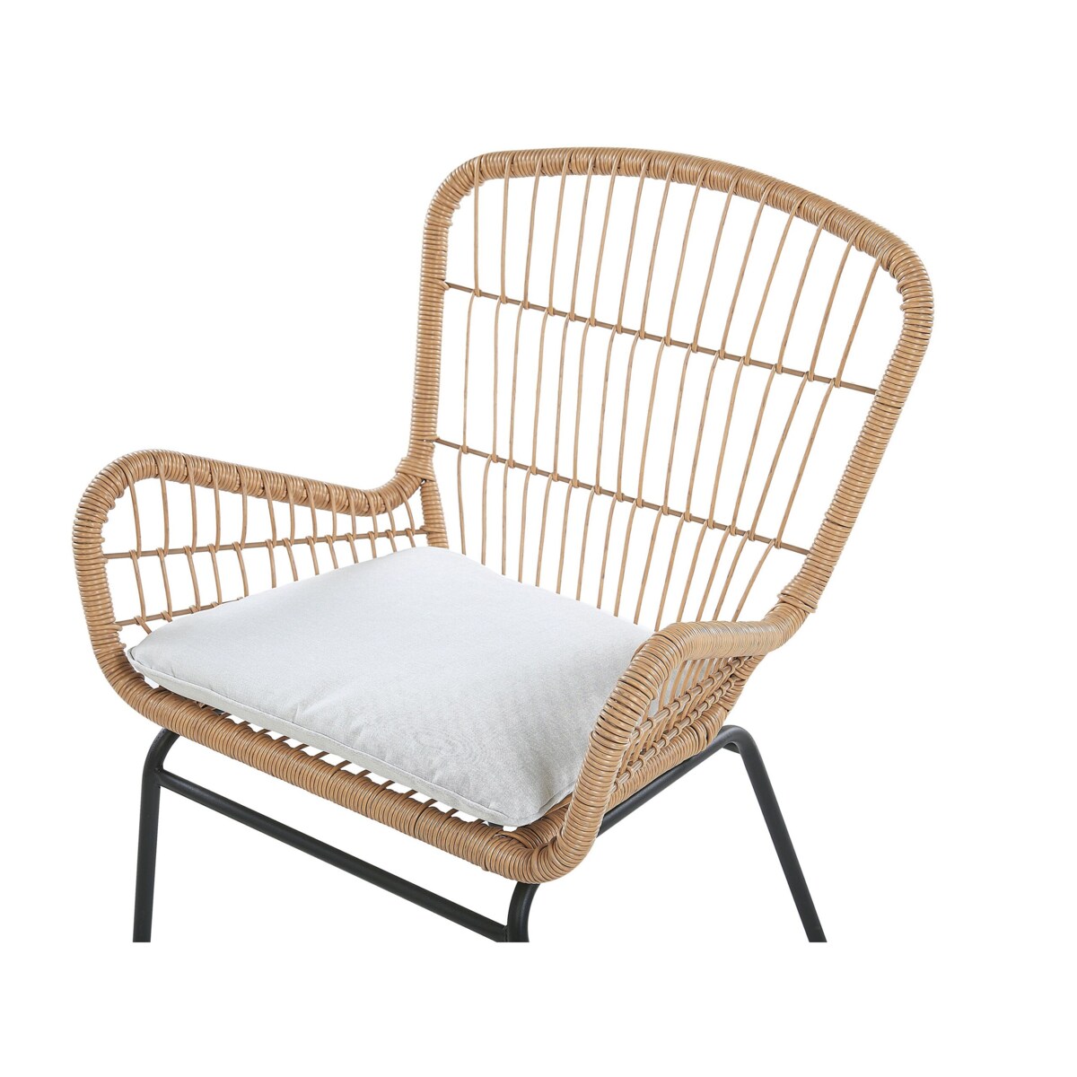 Zestaw mebli balkonowych z technorattanu naturalny LABICO