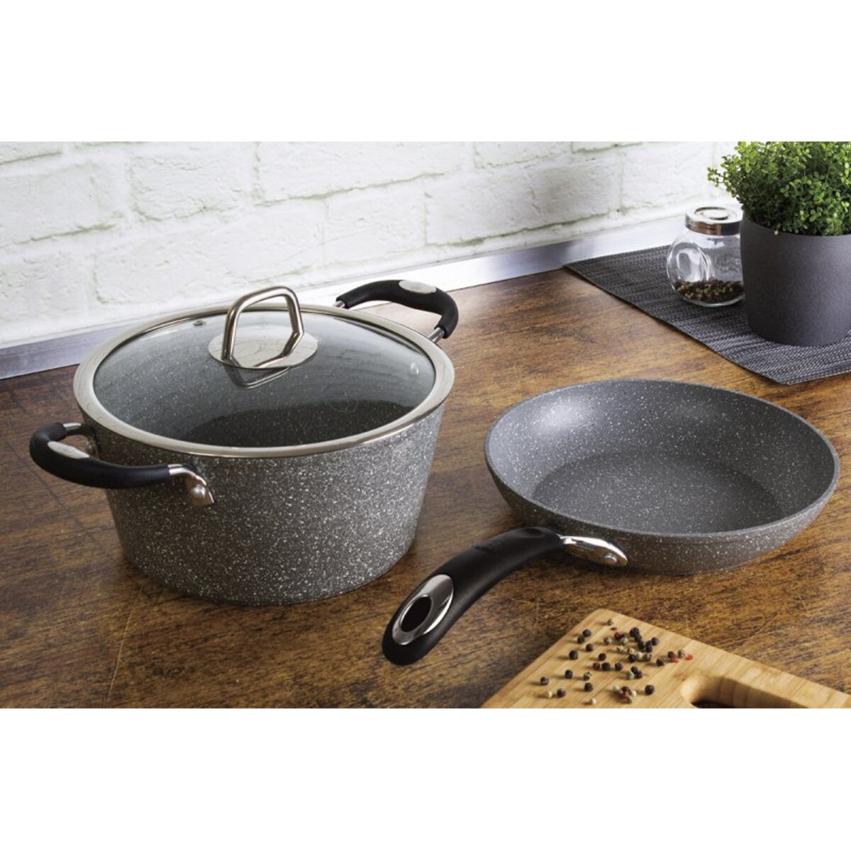 Zestaw Garnków Granitowych Berlinger Haus Stone Touch