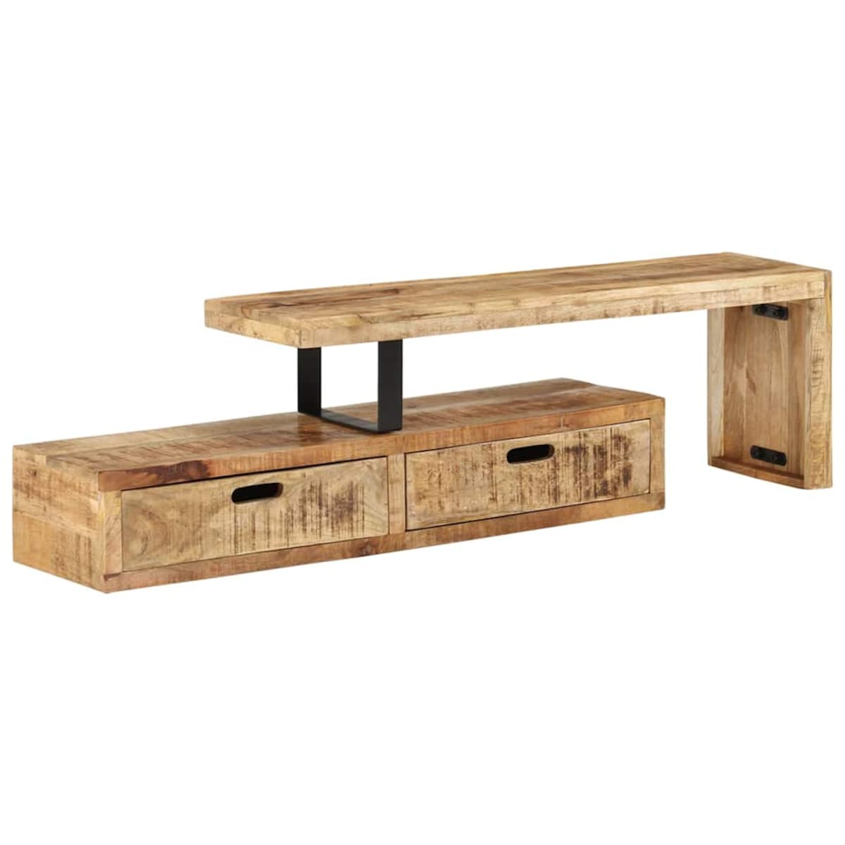 vidaXL Stojak pod TV (118-200) x 30 x 40 cm Drewno lite Mango